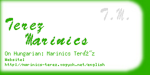 terez marinics business card